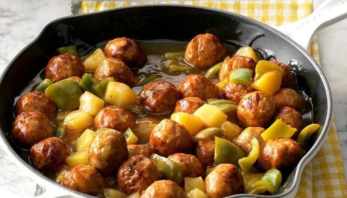 Hawaiian Pineapple Meatballs
