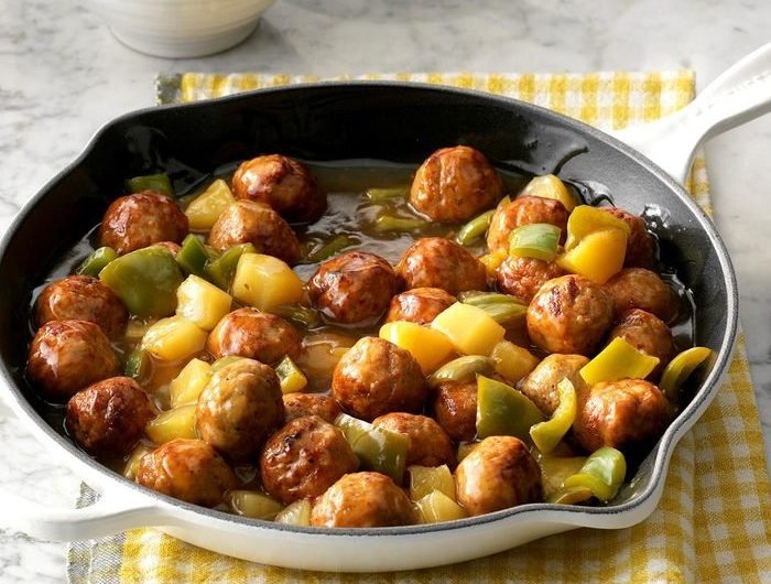 Hawaiian Pineapple Meatballs