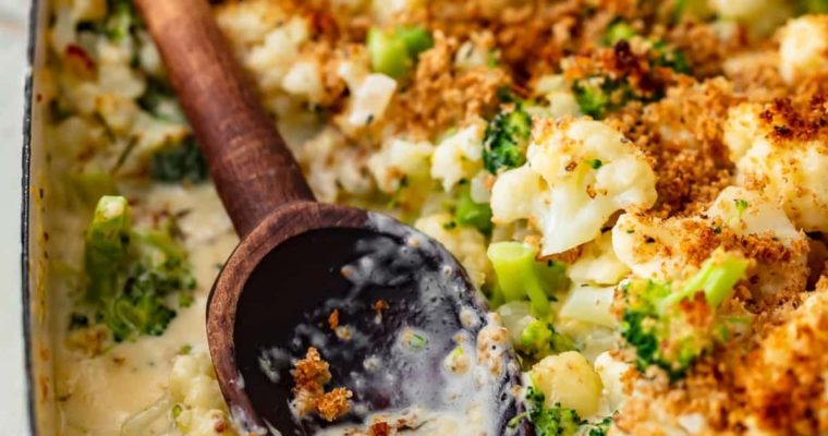Broccoli Cauliflower Gratin