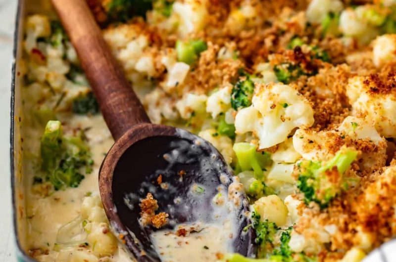 Broccoli Cauliflower Gratin