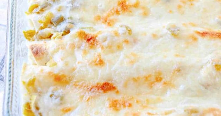 Chicken Enchiladas with White Sauce