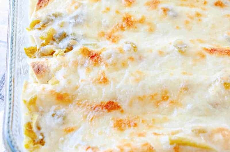 Chicken Enchiladas with White Sauce